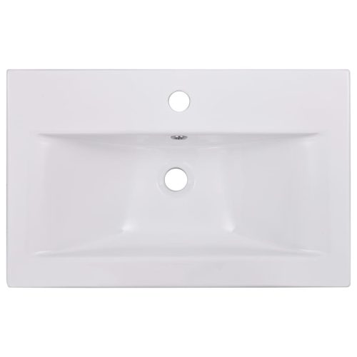  fehér kerámia beépíthető mosdókagyló 61 x 39,5 x 18,5 cm