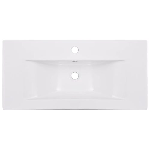  fehér kerámia beépíthető mosdókagyló 81 x 39,5 x 18,5 cm