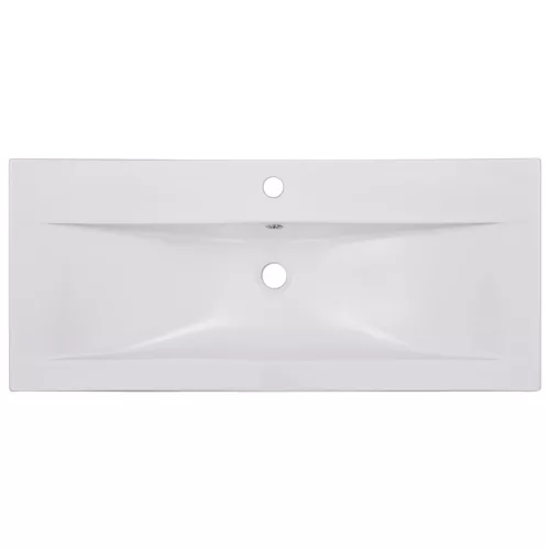  fehér kerámia beépíthető mosdókagyló 91 x 39,5 x 18,5 cm