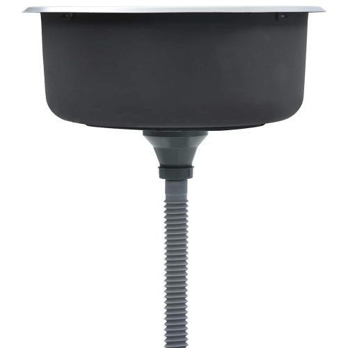  rozsdamentes acél mosogatótálca szűrővel és bűzelzáróval