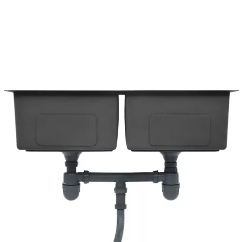  kézzel készített rozsdamentes acél konyhai mosogató