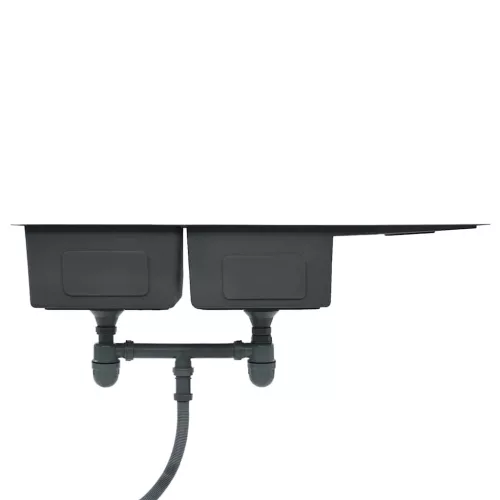  kézzel készített rozsdamentes acél konyhai mosogató