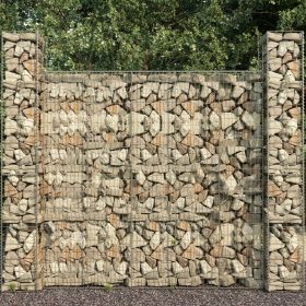  horganyzott acél gabion fal fedéllel 600 x 50 x 200 cm