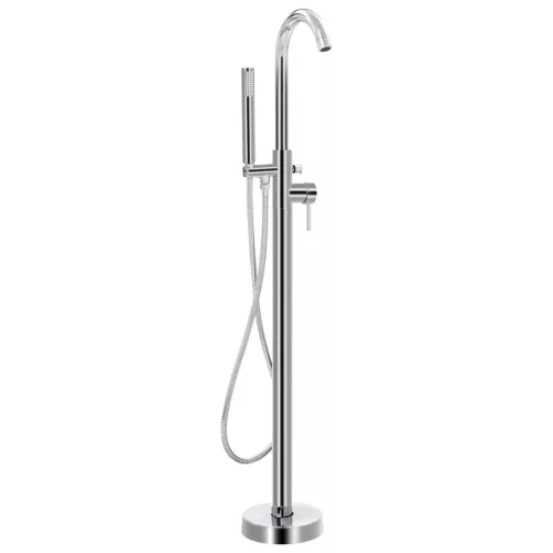  szabadon álló rozsdamentes acél kádtöltő csaptelep 118,5 cm