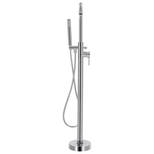  szabadon álló rozsdamentes acél kádtöltő csaptelep 118,5 cm