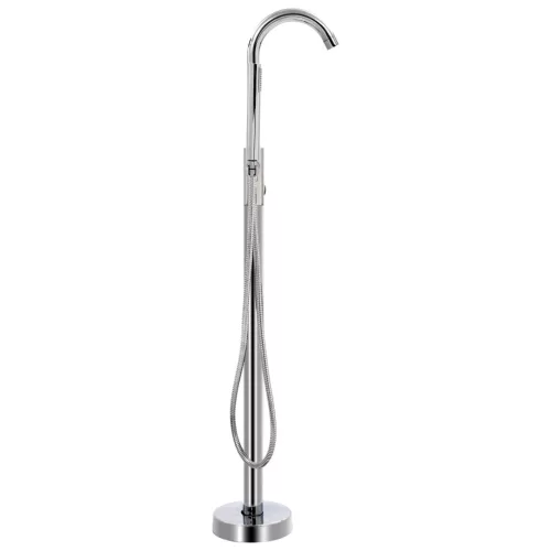  szabadon álló rozsdamentes acél kádtöltő csaptelep 118,5 cm