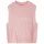 Gyerek pulóver mellény kötött világos rózsaszín 128