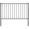  fekete acél kerítéspanel Woerden oszlopokkal 1,7 x 1 m