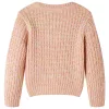 Gyerek pulóver kötött puha rózsaszín 104