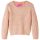 Gyerek pulóver kötött puha rózsaszín 140
