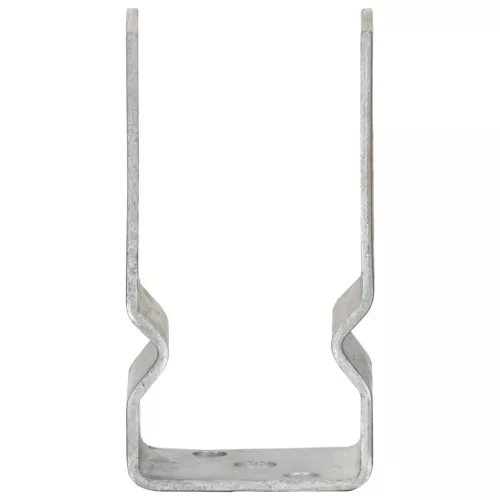  6 db ezüstszínű horganyzott acél kerítéshorgony 7 x 6 x 15 cm