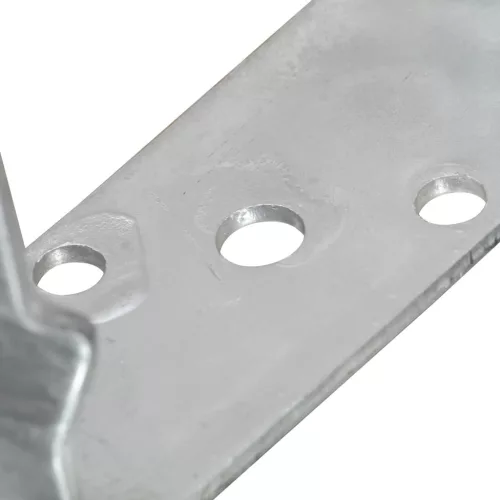  6 db ezüstszínű horganyzott acél kerítéshorgony 10 x 6 x 15 cm