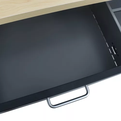  fekete acél munkapad 120 x 60 x 85 cm