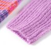 Gyerek pulóver csíkos kötött lila és rózsaszín 92