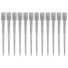  12 db ezüstszínű horganyzott acél kerítéstüske 9 x 9 x 90 cm