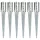  6 db ezüstszínű horganyzott acél kerítéstüske 8 x 61 cm