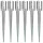  6 db ezüstszínű horganyzott acél kerítéstüske 10 x 76 cm
