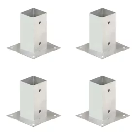  4 db horganyzott fém oszloprögzítő 71 mm