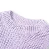 Gyerek pulóver mellény kötött világos lila 92