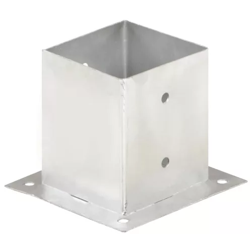  4 db horganyzott fém oszloprögzítő 121 mm