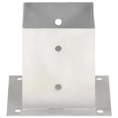  4 db horganyzott fém oszloprögzítő 121 mm