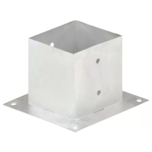  4 db horganyzott fém oszloprögzítő 141 mm