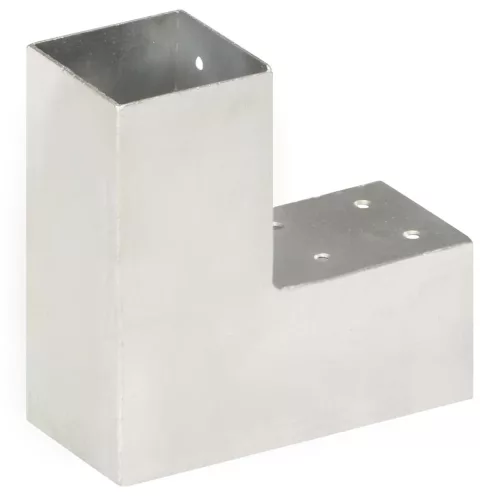  L-alakú horganyzott fém oszloptartó 71 x 71 mm