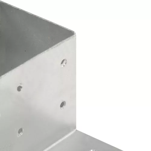  4 darab L alakú horganyzott fém oszloptartó 81 x 81 mm