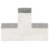  4 darab T alakú horganyzott fém oszloptartó 81 x 81 mm