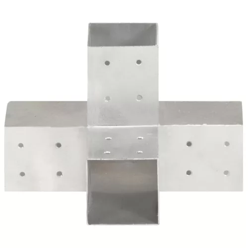  X alakú horganyzott fém oszloptartó 81 x 81 mm