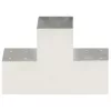  4 darab T alakú horganyzott fém oszloptartó 101 x 101 mm