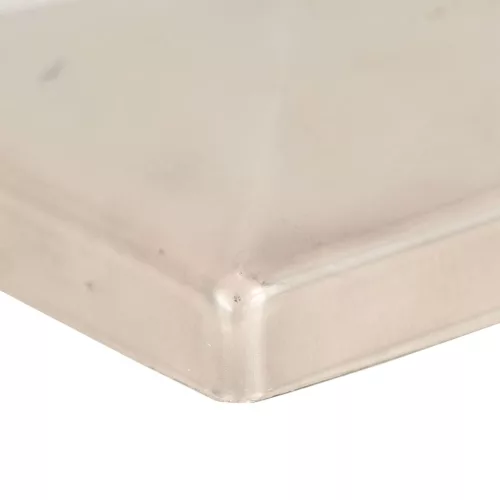  6 db gúla alakú rozsdamentes acél kerítésoszlop-sapka 81x81 mm