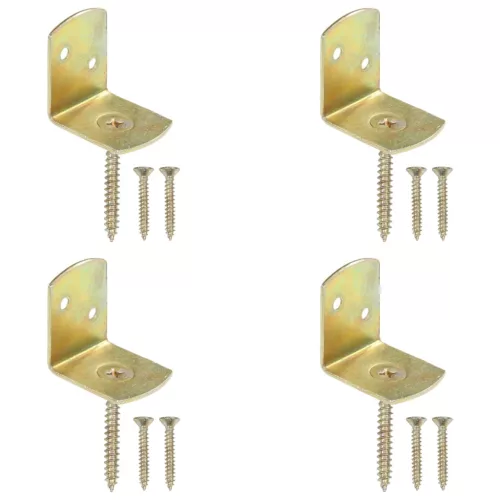  4 db L alakú horganyzott fém kerítéspaneltartó