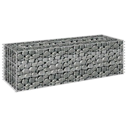  horganyzott acél gabion magaságyás 90 x 30 x 30 cm