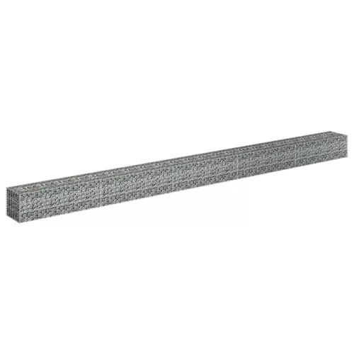  horganyzott acél gabion magaságyás 450 x 30 x 30 cm
