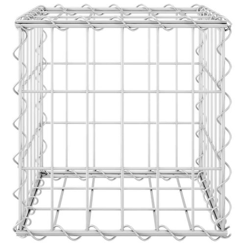  kocka alakú acélhuzal gabion magaságyás 30 x 30 x 30 cm