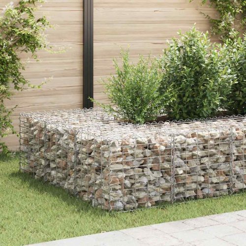  kocka alakú acélhuzal gabion magaságyás 50 x 50 x 50 cm