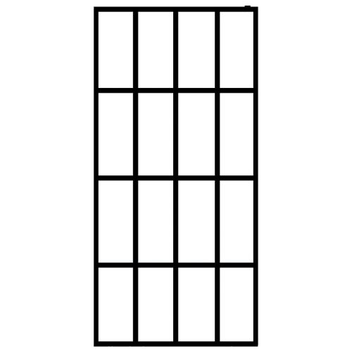  átlátszó edzett üveg zuhanyfal 80 x 195 cm