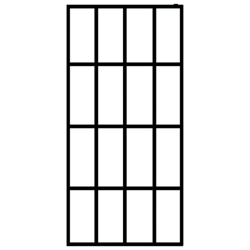  átlátszó edzett üveg zuhanyfal 100 x 195 cm