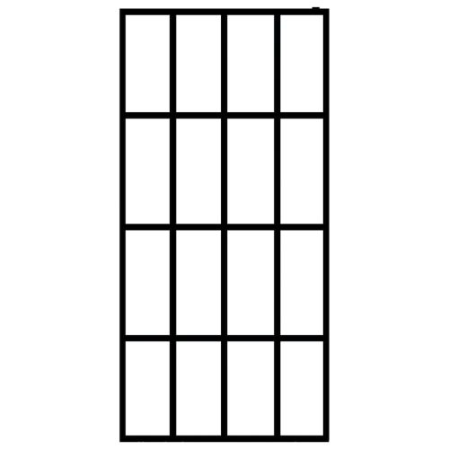  átlátszó edzett üveg zuhanyfal 118 x 190 cm