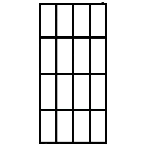  átlátszó edzett üveg zuhanyfal 140 x 195 cm