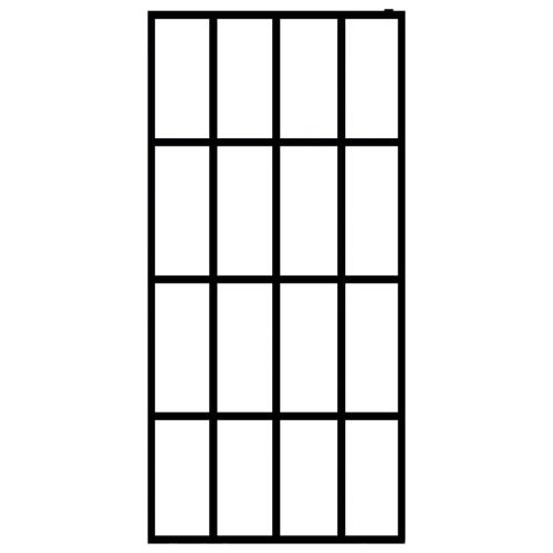  homályosított edzett üveg zuhanyfal 80 x 195 cm