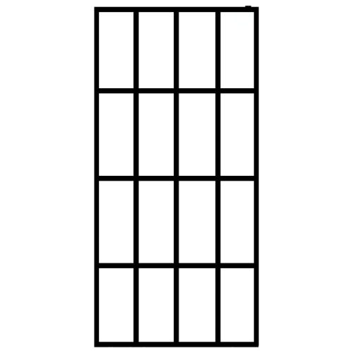  homályosított edzett üveg zuhanyfal 118 x 190 cm