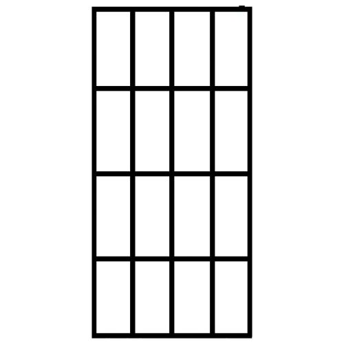  homályosított edzett üveg zuhanyfal 140 x 195 cm