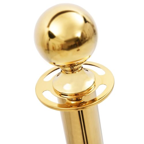  3 darabos rozsdamentes acél VIP sorelválasztó korlátkészlet