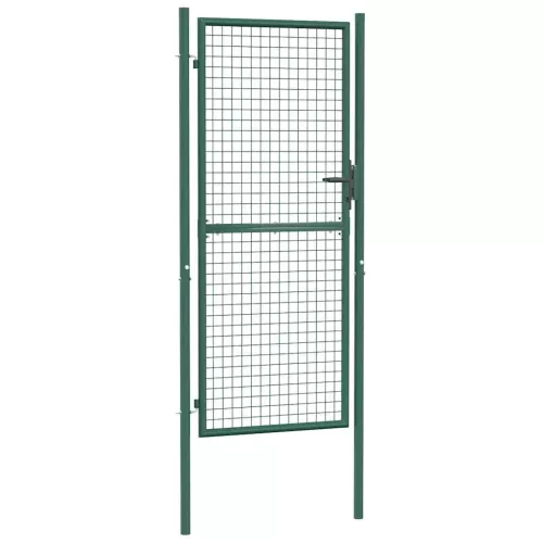  zöld acél kerítéskapu 100 x 200 cm