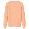 Gyerek pulóver kötött világos narancssárga 128