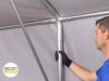 Skladišni šator 8x12m sa bočnom visinom 3m professional 720g/m2 - VATROOTPORNA CERADA!
