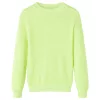 Gyerek pulóver kötött neonsárga 116