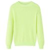 Gyerek pulóver kötött neonsárga 128